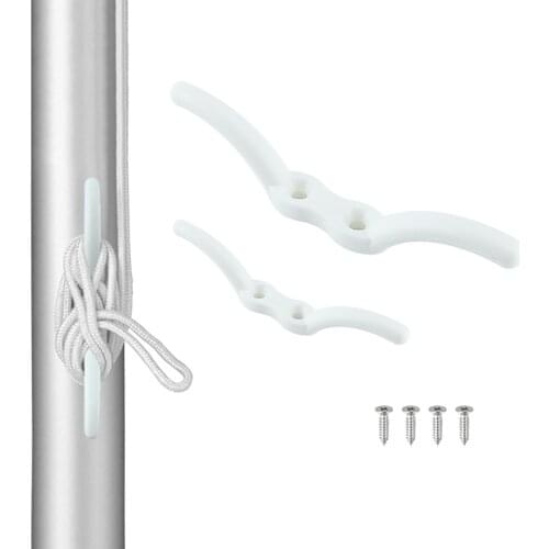 Flagpole Rope Cleat Hook Boat Mooring Accessories Boats Deck Rope Cleat