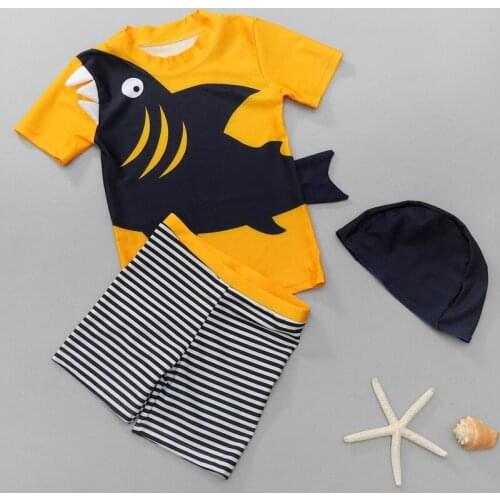 Childrens Swimsuit Boys' hot spring split swimsuit suit boys' cartoon swimsuit baby swimming equipment