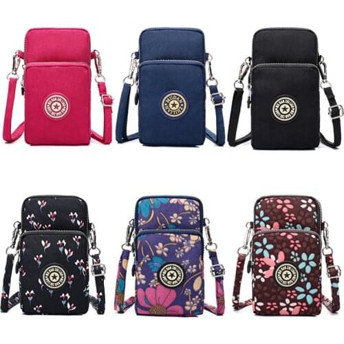Small Shoulder Bags Nylon Women Mobile Phone Bags Mini Female Messenger Purse Lady Wallet New 2021 Female CrossBody Bag