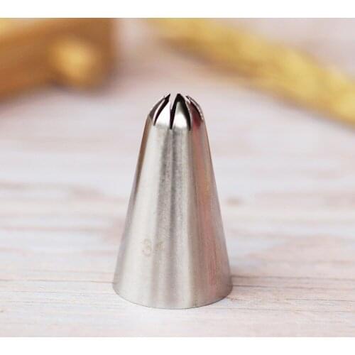 #31 Small Size Close Star Cake Decorating Pastry Piping Nozzle Icing Tips Bakeware Kitchen Cookies Tools Stainless Steel
