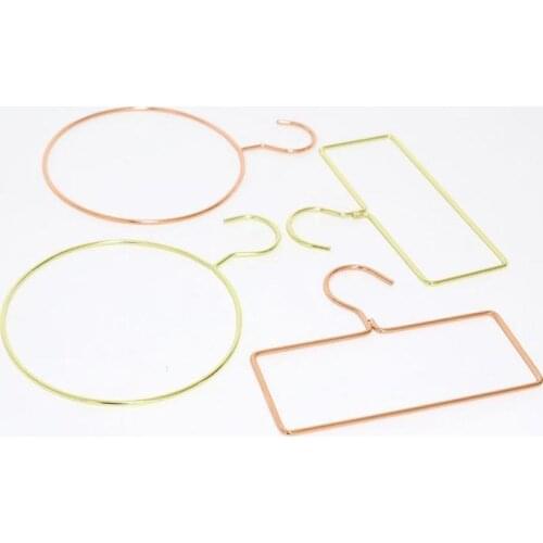 Nordic Style Metal Hanger Towel Hanger Rose Gold Bath Towel for Bathroom Clothes Closet Storage Rack SN2068