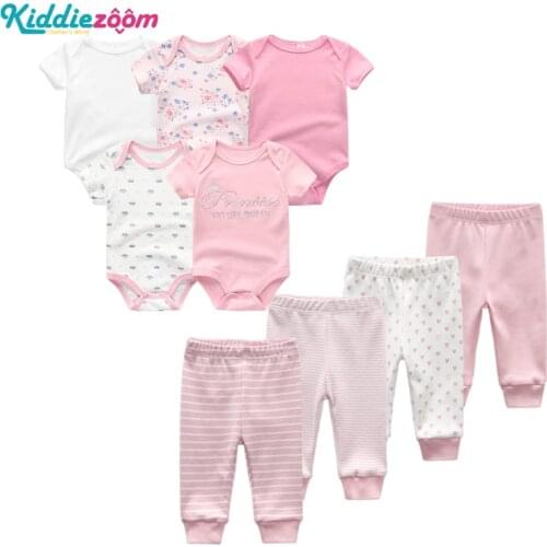 New 9PCS/LOT Baby Girl Clothe Roupa de bebes Baby Boy Clothes Soft Cotton Baby Clothing Sets Baby Boys Clothes Girls Clothing