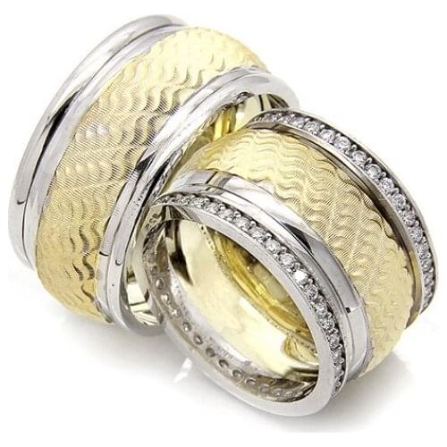 Couple Wedding Ring Sterling Silver 925 Woman And Man Luxury Jewelry Bands Engagement Anniversary Anatolian Civilization Models
