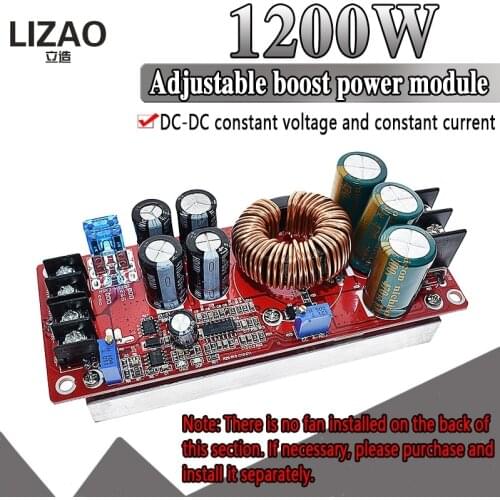 1200W 20A DC Converter Boost Step-up Power Supply Module IN 8-60V OUT 12-83V