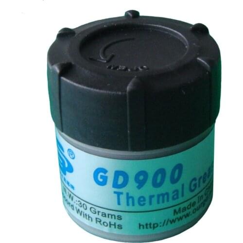 30g Gray Nano GD900 Containing Silver Thermal Conductivity Grease Paste Silicone Heat Sink Compound 6.0W/M-K For CPU
