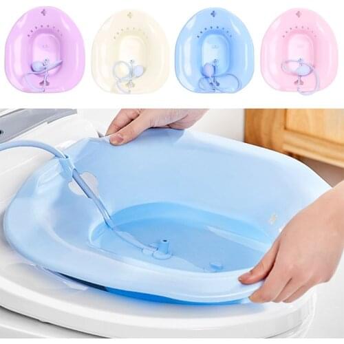 Folding Toilet Sitz Bath Bidet Flusher Special Wash Basin Hip Cleaning Soaking Bathtub for Pregnant Women Hemorrhoid