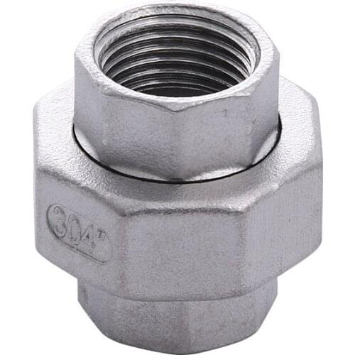 304 Stainless Steel External Thread Union Water Pipe Connection Hardware Pipe Fittings 2''4''6'' Precision Casting Metal Joint