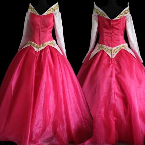 Sleeping Beautiful Girl Cosplay Costume Princess Aurora Stage Role-playing Dress Fancy Adult Women Halloween Party Gown