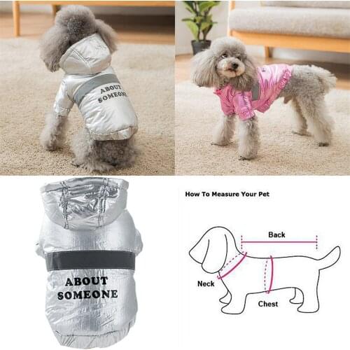 Reflective Dog Coat Jacket Waterproof Dog Clothes Winter Pet Clothing Cat Puppy Outfit Chihuahua Yorkie Pomeranian Costume