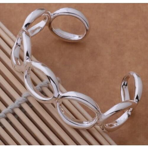 SZ-AB083 Hot Silver Color Gift Women Lady Nice High Quality Fashion Jewelry Seven O Bracelet /ahgaiyna Btlakksa