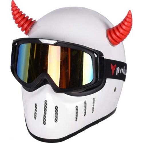 Motorcycle Helmet Corner Plastic Resilient Silicone Suction Cup Soft Horn Decoration Headwear Rubber Horn Decoration Accessories