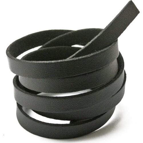 Fashion Black 1M 8mm Flat Faux Suede Korean Velvet Leather Cord string Rope Thread Jewelry Findings FXU004-02BK