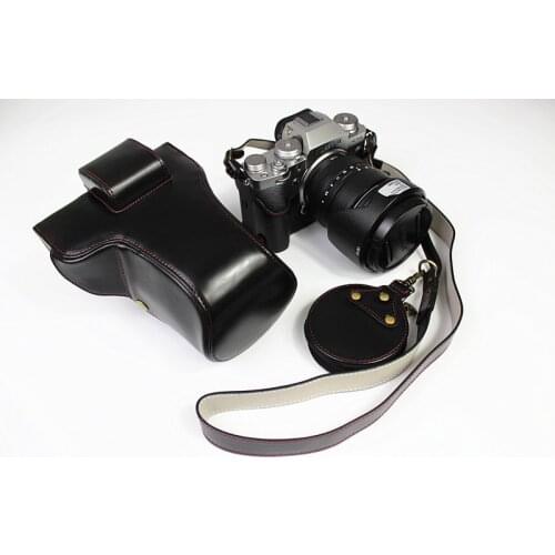 PU Leather Case Protective Cover For Fujifilm Fuji X-T4 XT4 Camera Bag Shoulder Strap Battery Opening with screw