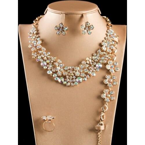 LAN PALACE earings fashion jewelry wedding indian jewelry austrian crystal earrings necklace ring bracelet free shipping