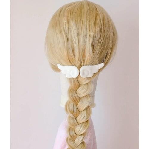 1 Pair Hair Clips Headwear Cute Angel Wings Hairpins Kids Cartoon Plush Hair Clips Children Hair Clip Pin Barrettes For Girls