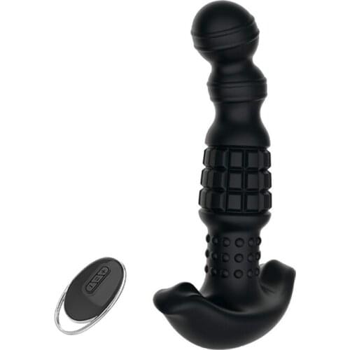 10 Frequency Vibrating Massager Plug 3 Rotating Speed Vibrator Flexible Butt Stimulation Remote Control Adult Sex Toys for Women