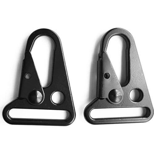 2PCS Metal Hook Buckle CQC Olecranon Keychain Clasp EDC Hunting Hiking Tools Tactical Webbing Carabiner Gun Strap Sling Snap