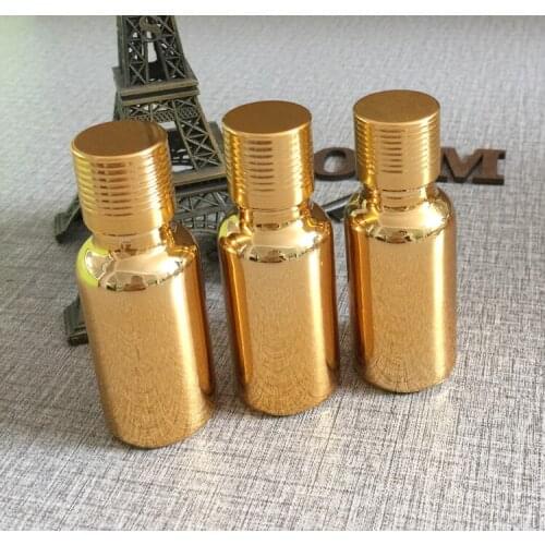 20ml gold plated dropper bottle,dropper container,essentical oil bottle refillable cosmetics bottles sample packaging wholesale