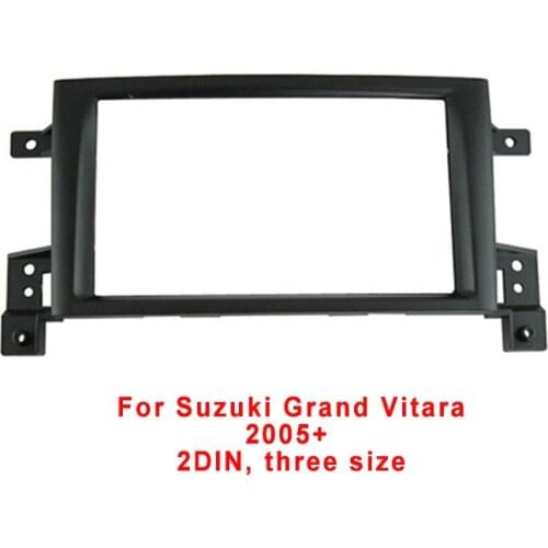 2Din Car DVD Stereo Mount Fascia For Suzuki Grand Vitara 2005 2006 2007 2008-2017 Frame Panel In Dash Installation Trim Kit