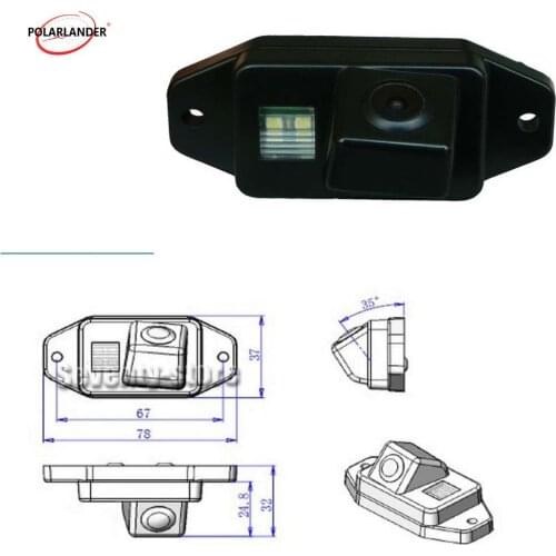 CCD car parking camera car rear view backup camera for T/oyota Land Cruiser 120 Series Prado 2007 2008 2009 2010 2700 4000