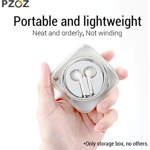 PZOZ for Apple EarPods Headphone storage box earphone Apple Wired earphone cover Portable headset bag apple earpods case cover