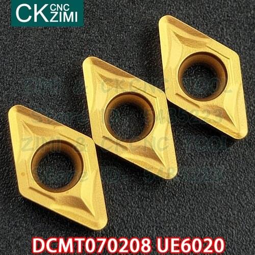DCMT070208 UE6020 DCMT 070208 UE6020 Carbide inserts External Internal Turning insert Tool CNC Metal Lathe cutter Tool for steel