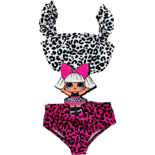 Lol Baby Leopard Pattern Swimwear Swimsuit
