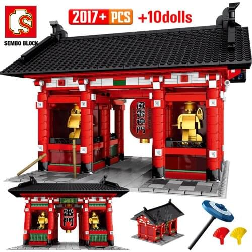 SEMBO PCS City Street View Classical House Building Blocks Creator Architecture Assembly Figures Bricks Toys For Children