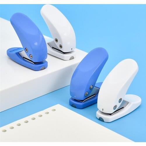 Mini Single DIY Card Paper Punch Creative Portable Manual DIY Craft Circle Pattern Scrapbook Hand Hole Punch Supplies Stationery