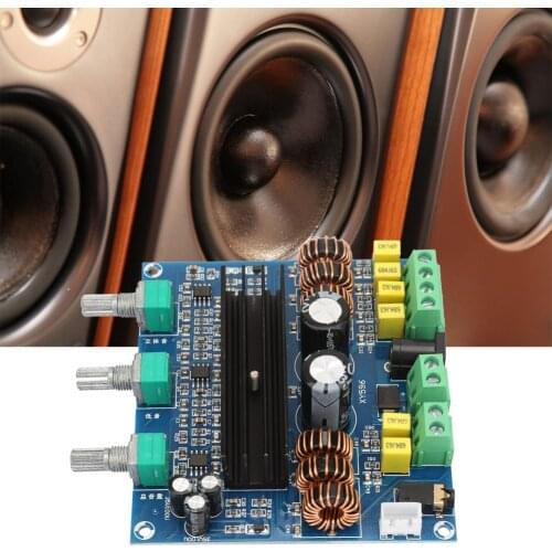 New Amplifier Board TPA3116D2 2*80W 100W 2.1 Channel Digital Stereo Subwoofer Power Amplifier Boards Dropshipping