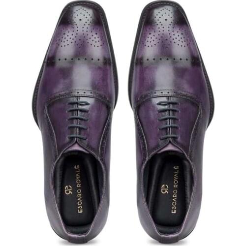 Oxford Brogue Designer Fashion Wedding Dress Men Shoes Luxury Bridegroom Leather Handmade Business Shoes for Men