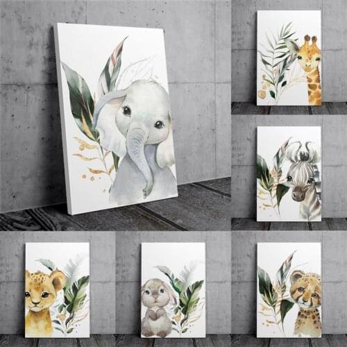 Poster Animal Plants Pattern Home Decoration Waterproof Cloth Landscape Wall Painting for Living Room