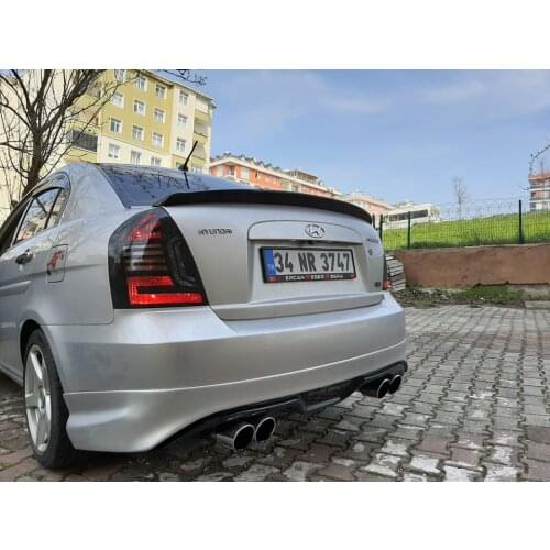 Hyundai Accent Era Diffuser Sport Model Diffuser Car Accessory Universal Compatible Modified Rear Bumper Attachment