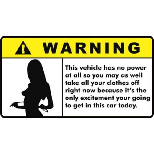 Self-Adhesive Car Stickers Remindation Creative Warning Car Window Sticker Waterproof Car Stickers Car Decoration Supplies