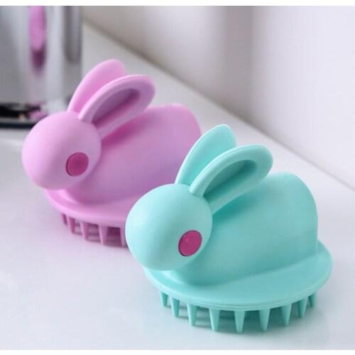 Silicone Shampoo Scalp Hair Massager Head Body Scalp Massage Brush Comb Hair Washing Comb Shower Brush Bath Spa Massage Brush