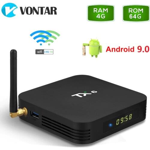 TX6 Android 9.0 Android TV box 4GB 64GB Allwinner H6 Quad Core Wifi HDR 4K Tanix 4GB 32GB media player TX6mini 2G 16G
