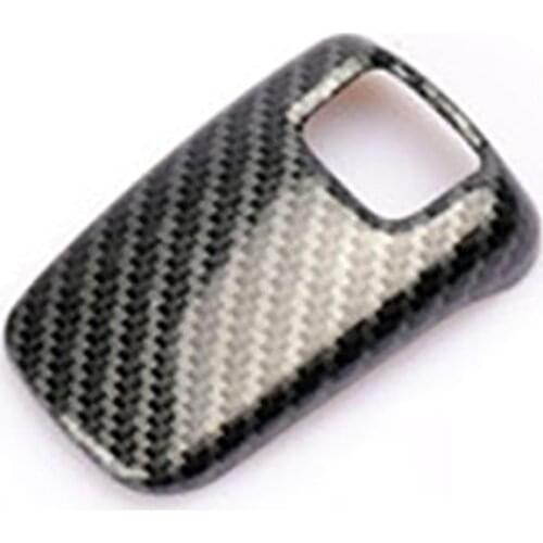 Carbon Fiber Car Gear Shift Knob Gear Head Cover Stickers Trim Frame Accessories for Peugeot 3008 GT 4008 5008 2017-2019