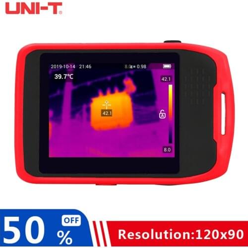 UNI-T UTi120T Infrared Thermal Imager With Touch HD Camera, Geothermal Detector, Infrared Thermometer, 3.5 Inch LCD Screen