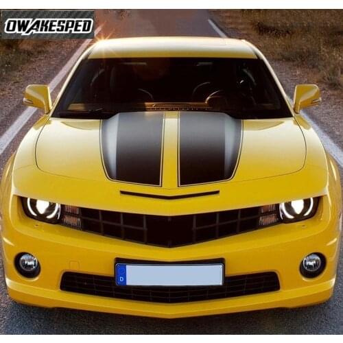 Car Styling Vinyl Decal For Chevrolet-Camaro RS LS SS LT Racing Sport Stripes Creative Auto Hood Tail Decor Sticker