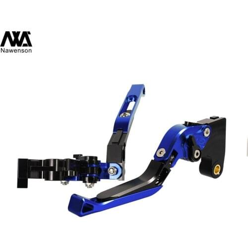Motorcycle CNC Extendable Adjustable Foldable Brakes Clutch Levers Handle For Kawasaki ZX6R ZX636R ZX6RR 00-04 Versys 1000 12-14