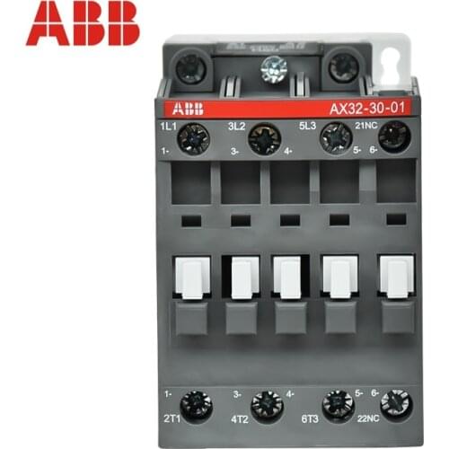 ABB 3-ploe contactors AX series 1NC or 1NO 50HZ/60HZ 24V~440V 32A AX32-30-10 (1NO) AX32-30-01 (1NC)
