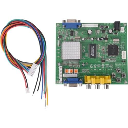 1pc Arcade Game RGB/CGA/EGA/YUV To VGA HD Video Converter Board HD9800/GBS8200 Hot Green Board