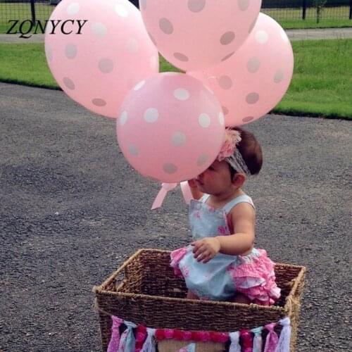 10Pcs/lot 12inch Multicolor Polka Dot Balloons Inflatable Latex Balloons for Wedding Birthday Party Baby Shower Decoration Cheap