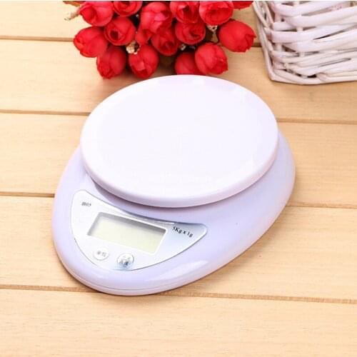 100Pcs 5000g/1g 5kg Electronic Scale Food Diet Kitchen Digital Scale Postal Scales Cooking Tools Kitchen Scales Electronic