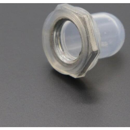 15A Push Button Reset Circuit Breaker, DC 50V AC 125/250V Thermal Overload Protector with Transparent Waterproof Button Cap