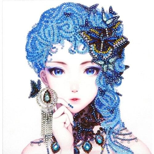 5D special diamond painting new cartoon beautiful girl embroidery decoration home decoration