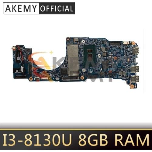 AKEMY For Acer Spin 3 SP314-51 Laptop Motherboard I3-8130U CPU 8GB RAM NBGZR11002 448.0dv06.0011 100% Tested