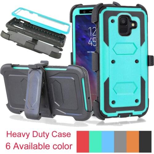 Case For Samsung Galaxy A6 2018 Heavy Duty Hybrid Armor Case With Belt Clip Holster Anti Shock Cover For Samsung Galaxy A6 2018