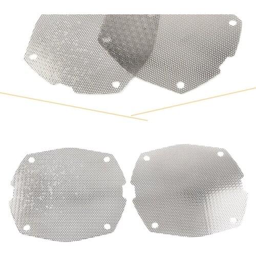 Chrome Motorbike Front Fairing Mesh Speaker Grilles CNC Aluminum Grill For Harley Dresser FLH FLHT FLHX Electra Glide