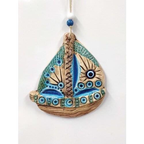 Ired Me Ceramic Mini Ship Decorative wall Decoration 13x15 cm wall graphics gráficos de parede настенная графика